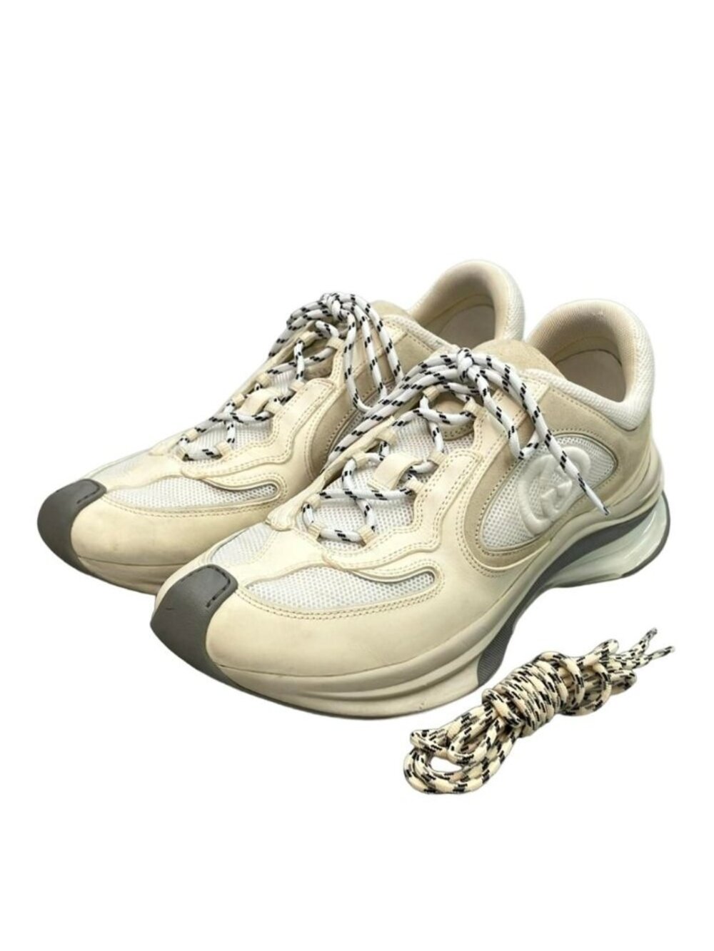 Gucci Low Cut Sneakers Run 9.5 - Picture 1 of 9
